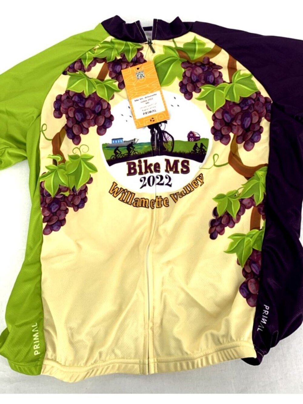 Primal Cycling Jersey Unisex Sz M Bike MS 2022 Willamette Valley Oregon NWT